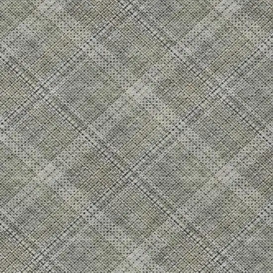Beige And Brown Plaid Washable Indoor Outdoor Area Rug Photo 4