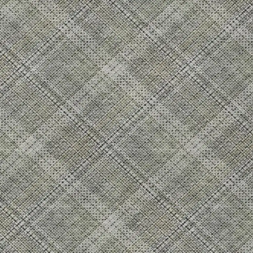 Beige And Brown Plaid Washable Indoor Outdoor Area Rug Photo 5