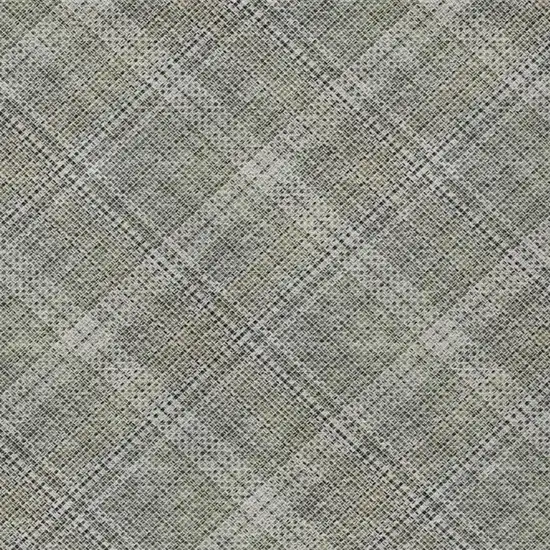 Beige And Brown Plaid Washable Indoor Outdoor Area Rug Photo 9