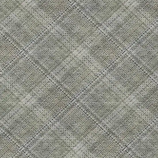 Beige And Brown Plaid Washable Indoor Outdoor Area Rug Photo 4