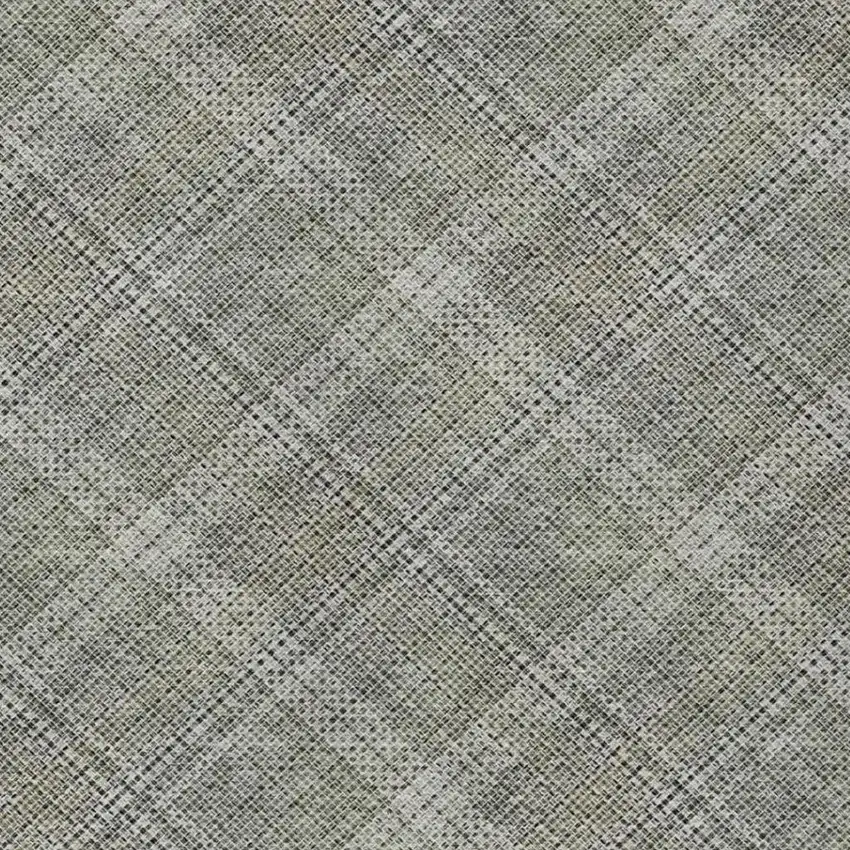 Beige And Brown Plaid Washable Indoor Outdoor Area Rug Photo 4