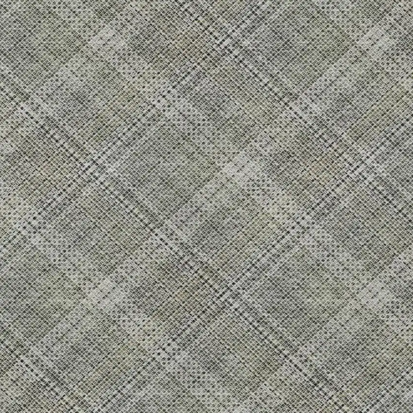 Beige And Brown Plaid Washable Indoor Outdoor Area Rug Photo 9