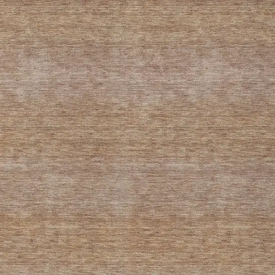 Beige And Brown Striped Washable Indoor Outdoor Area Rug Photo 4