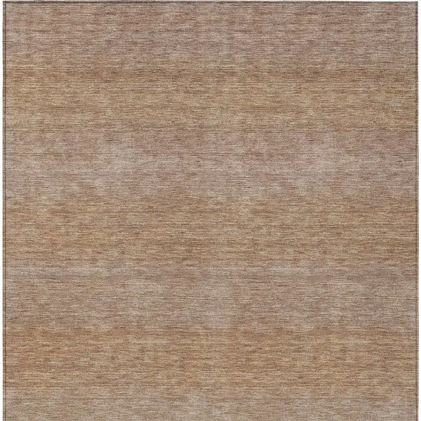Beige And Brown Striped Washable Indoor Outdoor Area Rug Photo 4