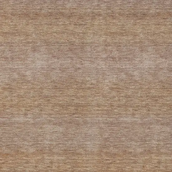 Beige And Brown Striped Washable Indoor Outdoor Area Rug Photo 4