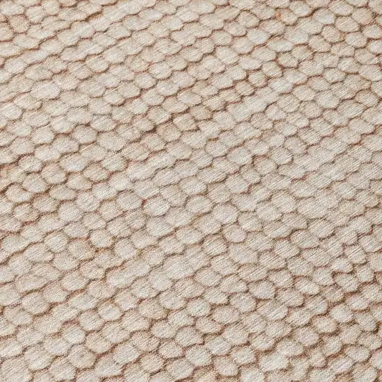 Beige And Brown Striped Washable Indoor Outdoor Area Rug Photo 6