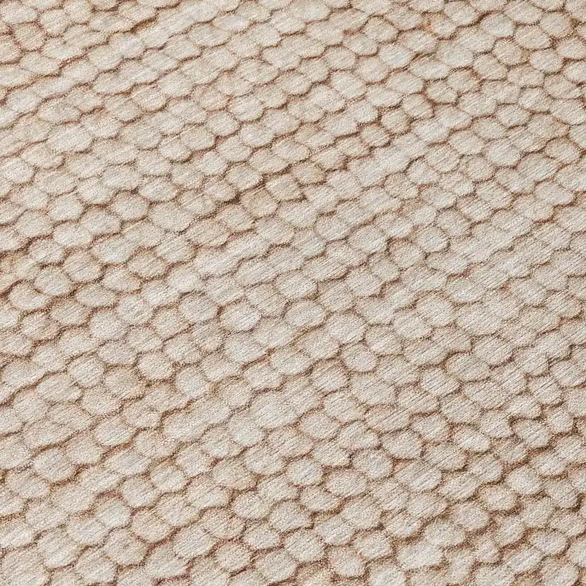 Beige And Brown Striped Washable Indoor Outdoor Area Rug Photo 6