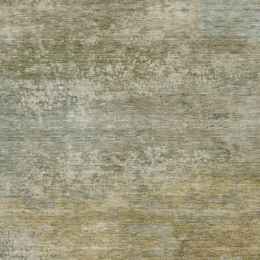 Beige And Copper Abstract Washable Area Rug With UV Protection Photo 3