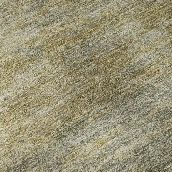 Beige And Copper Abstract Washable Area Rug With UV Protection Photo 8