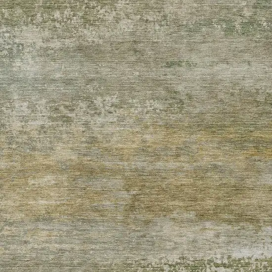 Beige And Copper Abstract Washable Area Rug With UV Protection Photo 3