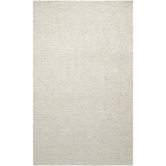 Beige And Cream Abstract Area Rug Photo 1