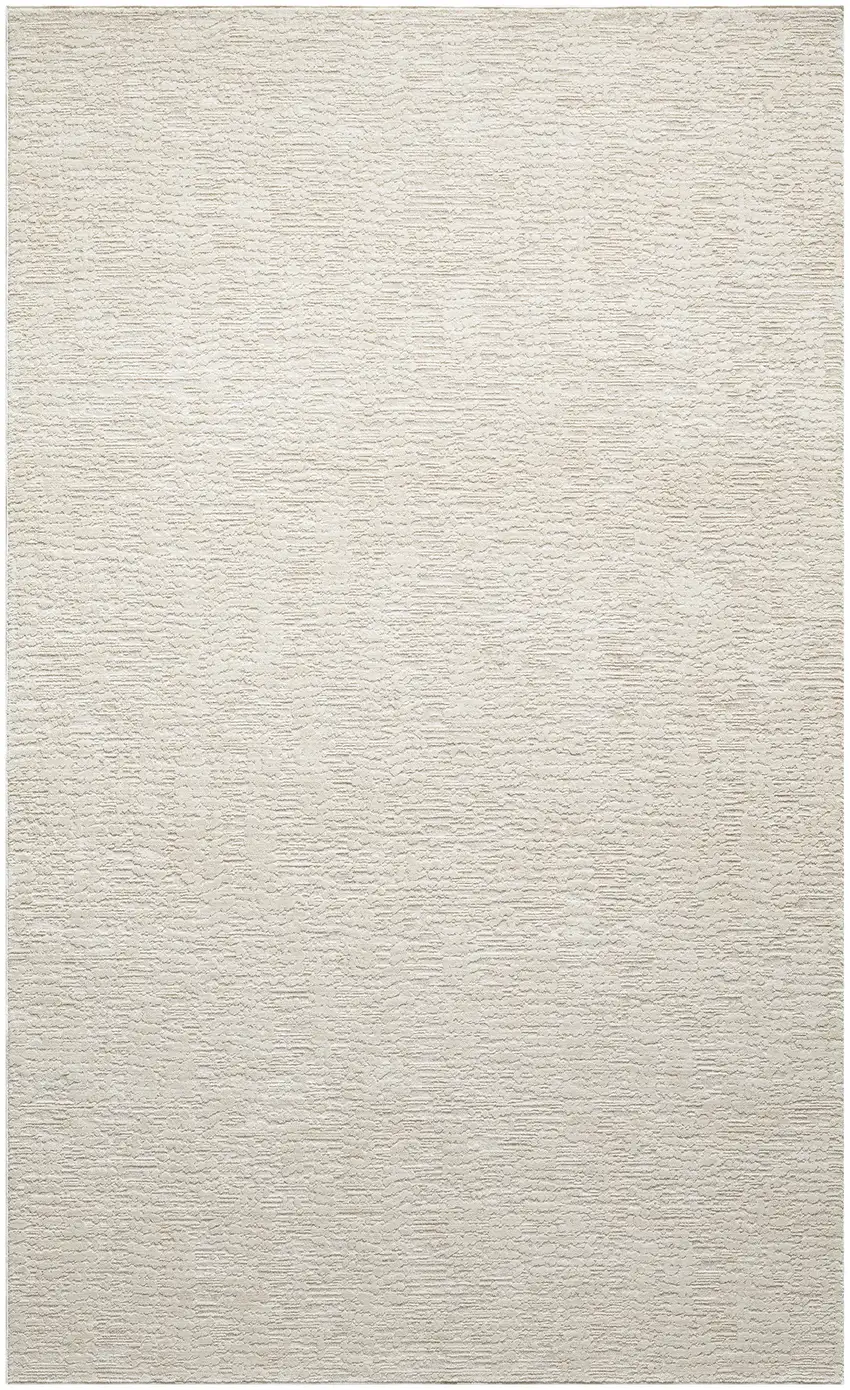 Beige And Cream Abstract Area Rug Photo 1