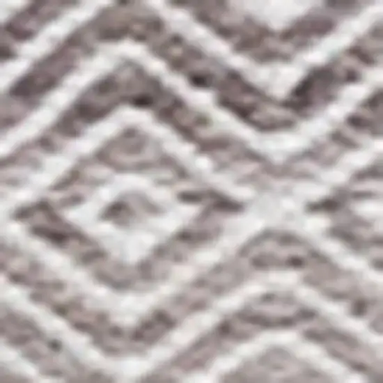 Beige And Cream Geometric Hand Woven Area Rug Photo 4