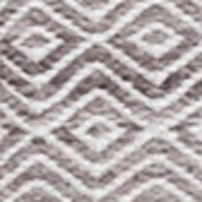 Beige And Cream Geometric Hand Woven Area Rug Photo 5