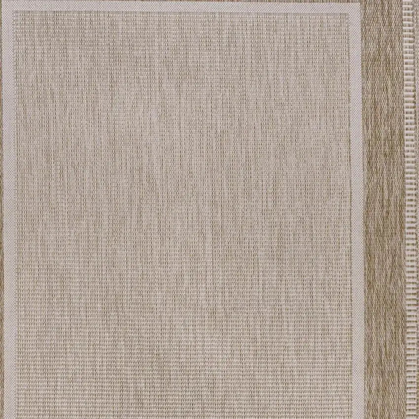 Beige And Cream Indoor Outdoor Area Rug Photo 2