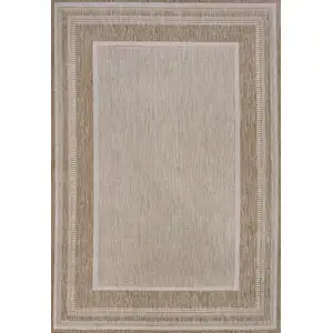 Photo of Beige And Cream Indoor Outdoor Area Rug