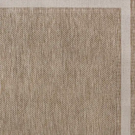 Beige And Cream Indoor Outdoor Area Rug Photo 3