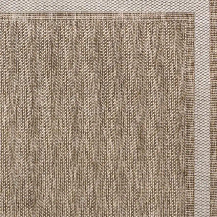 Beige And Cream Indoor Outdoor Area Rug Photo 3