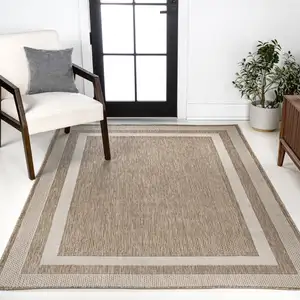 Photo of Beige And Cream Indoor Outdoor Area Rug