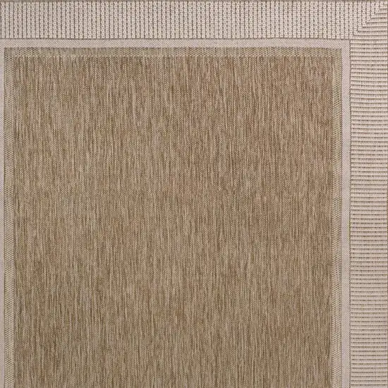 Beige And Cream Indoor Outdoor Area Rug Photo 2