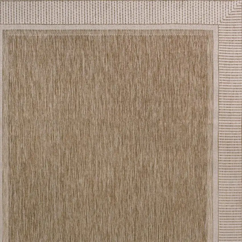 Beige And Cream Indoor Outdoor Area Rug Photo 3