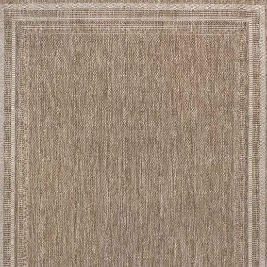 Beige And Cream Indoor Outdoor Area Rug Photo 3