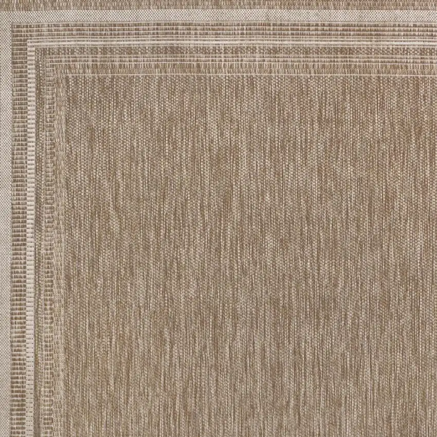 Beige And Cream Indoor Outdoor Area Rug Photo 2
