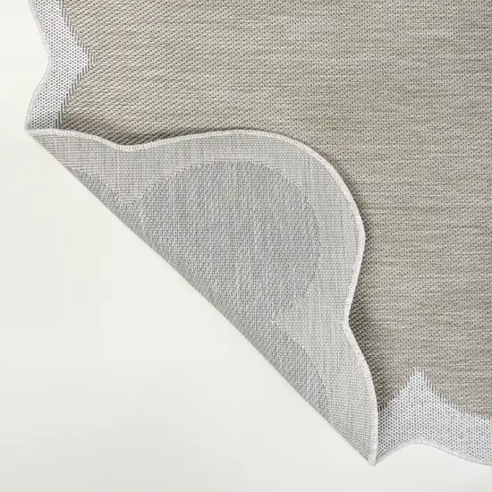 Beige And Cream Indoor Outdoor Area Rug Photo 4