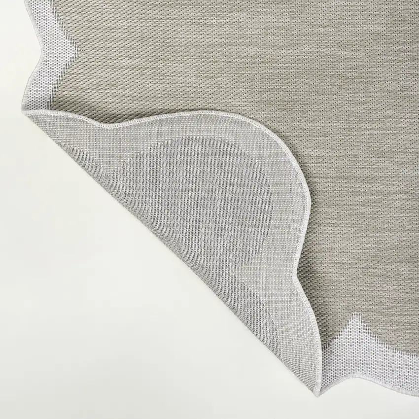 Beige And Cream Indoor Outdoor Area Rug Photo 4