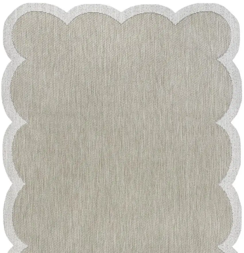 Beige And Cream Indoor Outdoor Area Rug Photo 3