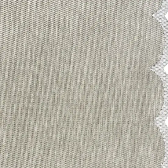 Beige And Cream Indoor Outdoor Area Rug Photo 2