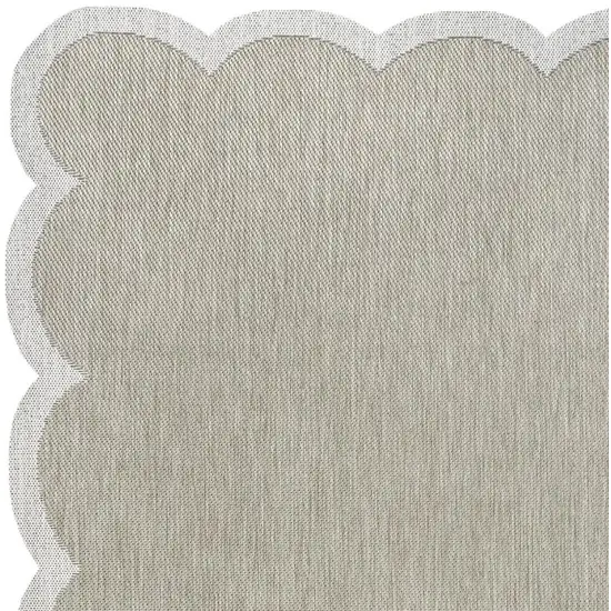 Beige And Cream Indoor Outdoor Area Rug Photo 2