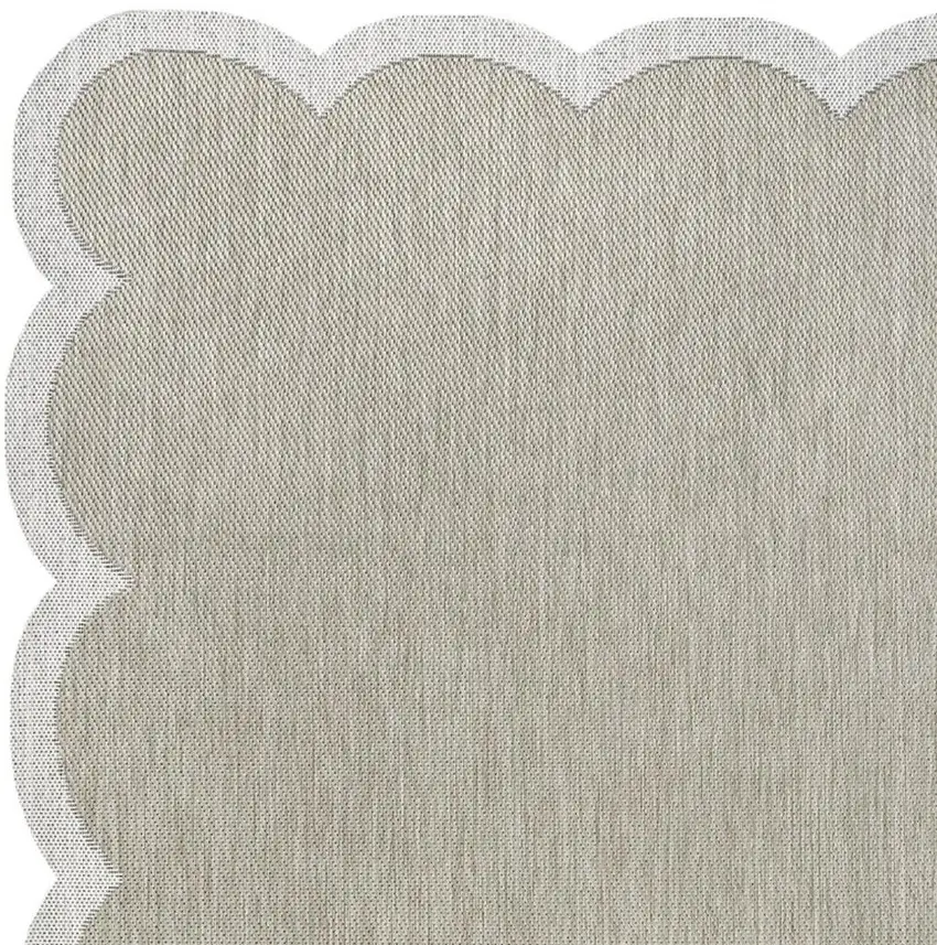 Beige And Cream Indoor Outdoor Area Rug Photo 2