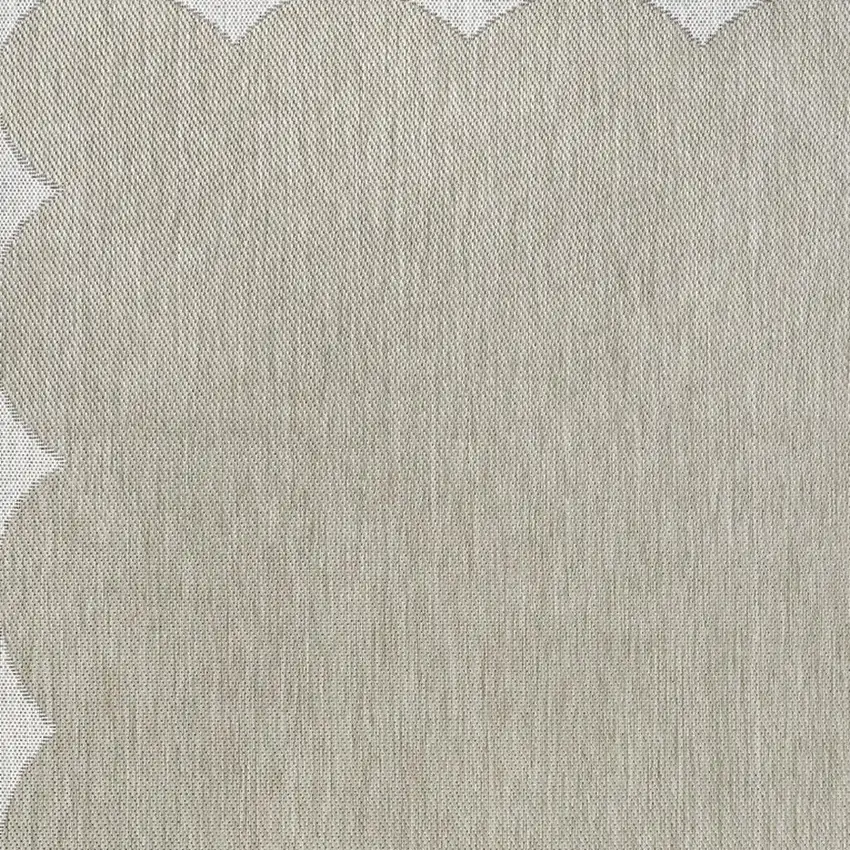 Beige And Cream Indoor Outdoor Area Rug Photo 2