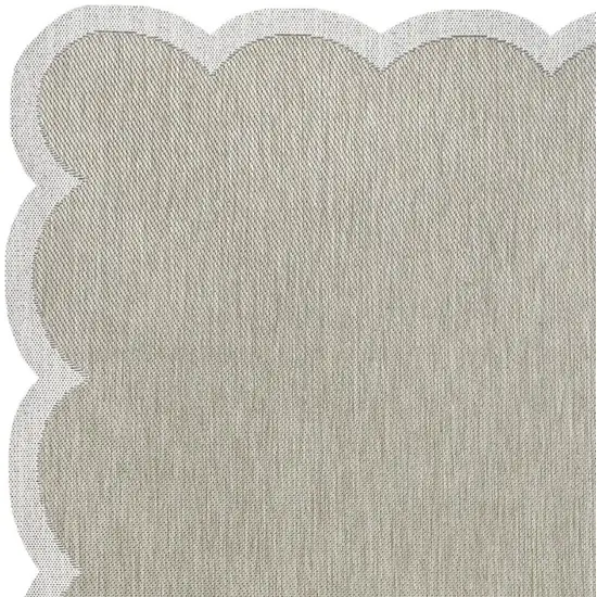 Beige And Cream Indoor Outdoor Area Rug Photo 2