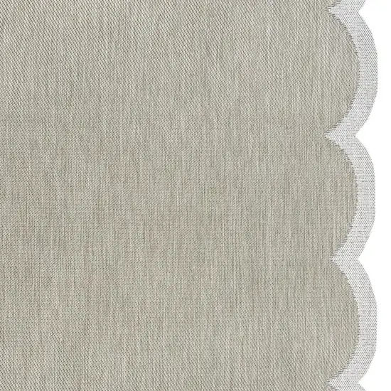Beige And Cream Indoor Outdoor Area Rug Photo 2