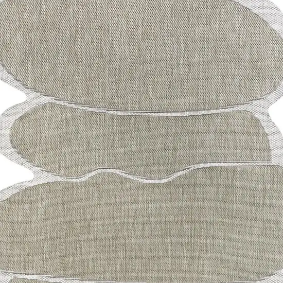 Beige And Cream Medallion Indoor Outdoor Area Rug Photo 2