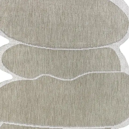 Beige And Cream Medallion Indoor Outdoor Area Rug Photo 2