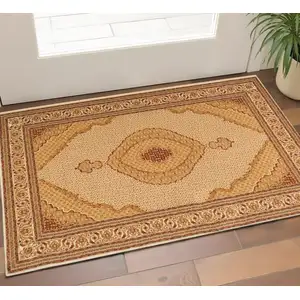 Photo of Beige And Cream Moroccan Area Rug