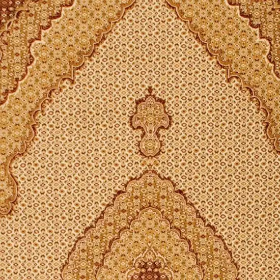 Beige And Cream Moroccan Area Rug Photo 7