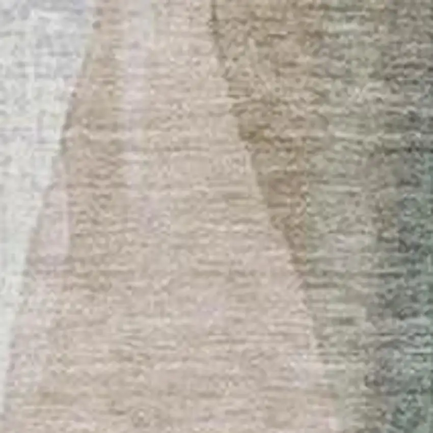 Beige And Denim Blue Abstract Washable Indoor Outdoor Area Rug Photo 3