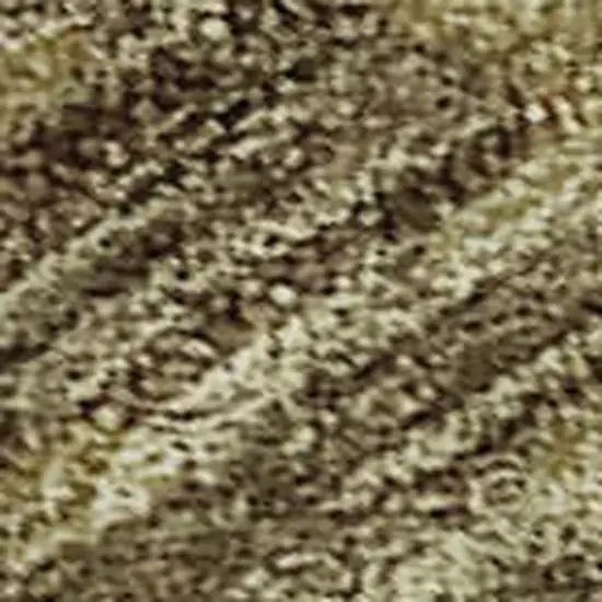 Beige And Gold Geometric Washable Area Rug With UV Protection Photo 2