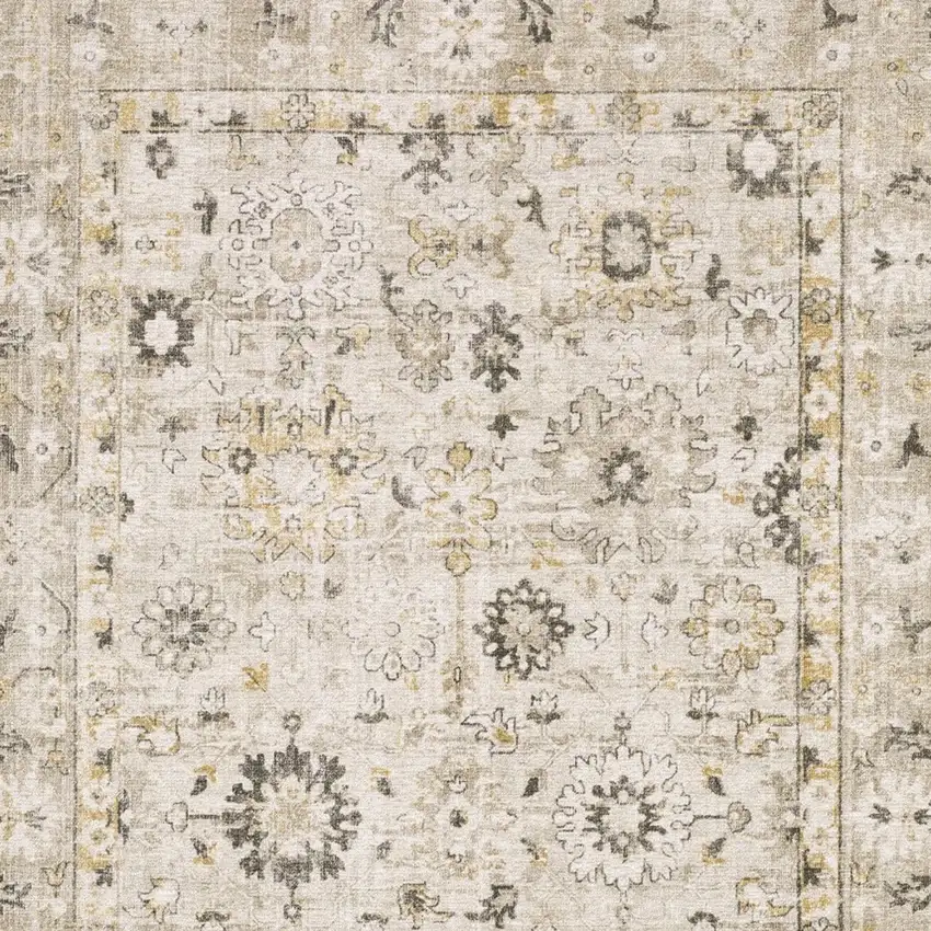 Beige And Gold Oriental Hand Tufted Area Rug Photo 6