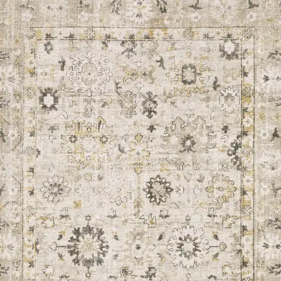 Beige And Gold Oriental Hand Tufted Area Rug Photo 6