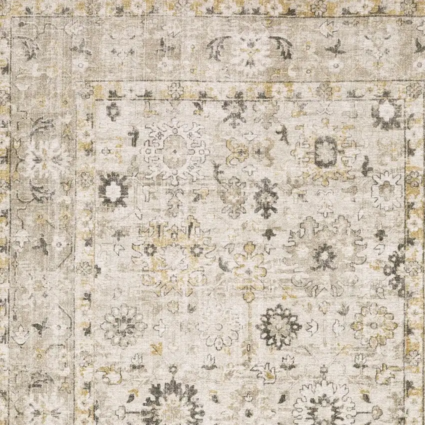 Beige And Gold Oriental Hand Tufted Area Rug Photo 6