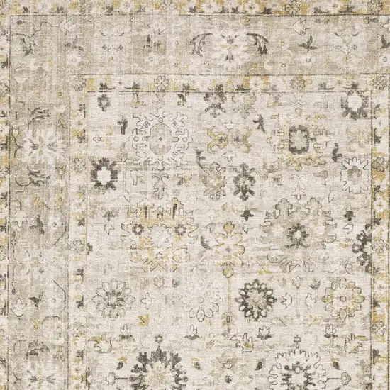 Beige And Gold Oriental Hand Tufted Area Rug Photo 6