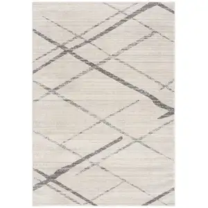 Photo of Beige And Gray Abstract Area Rug