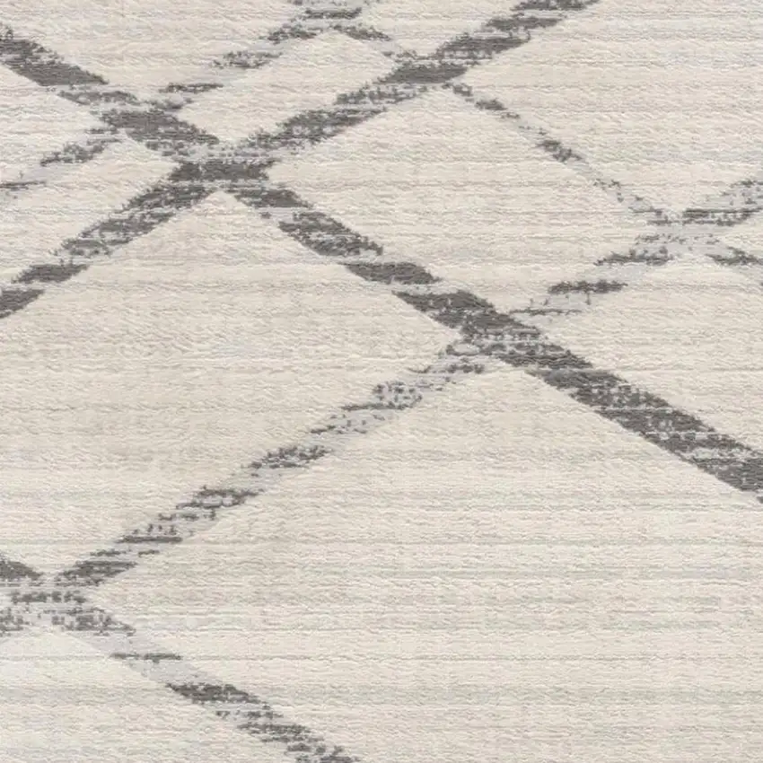 Beige And Gray Abstract Area Rug Photo 3