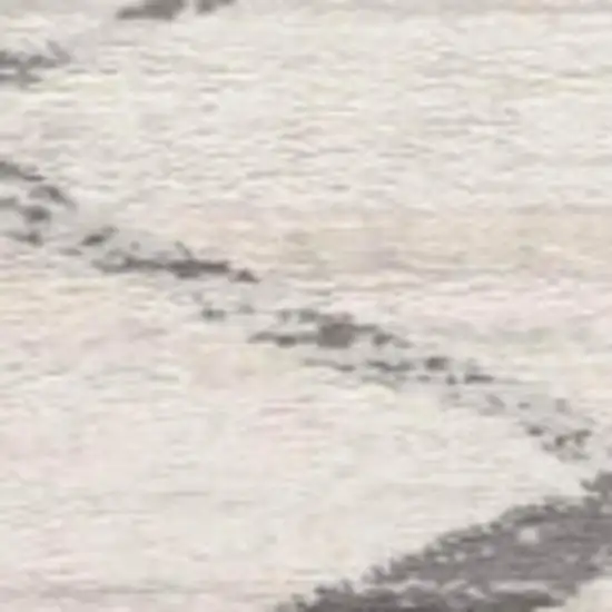 Beige And Gray Abstract Area Rug Photo 3