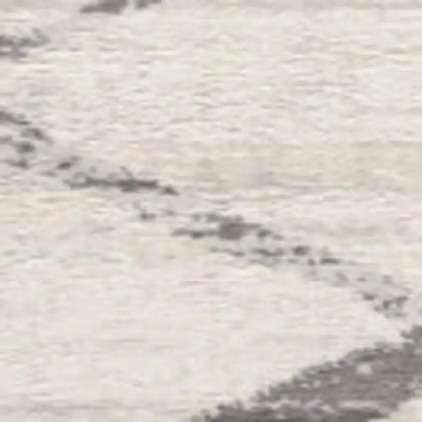 Beige And Gray Abstract Area Rug Photo 4